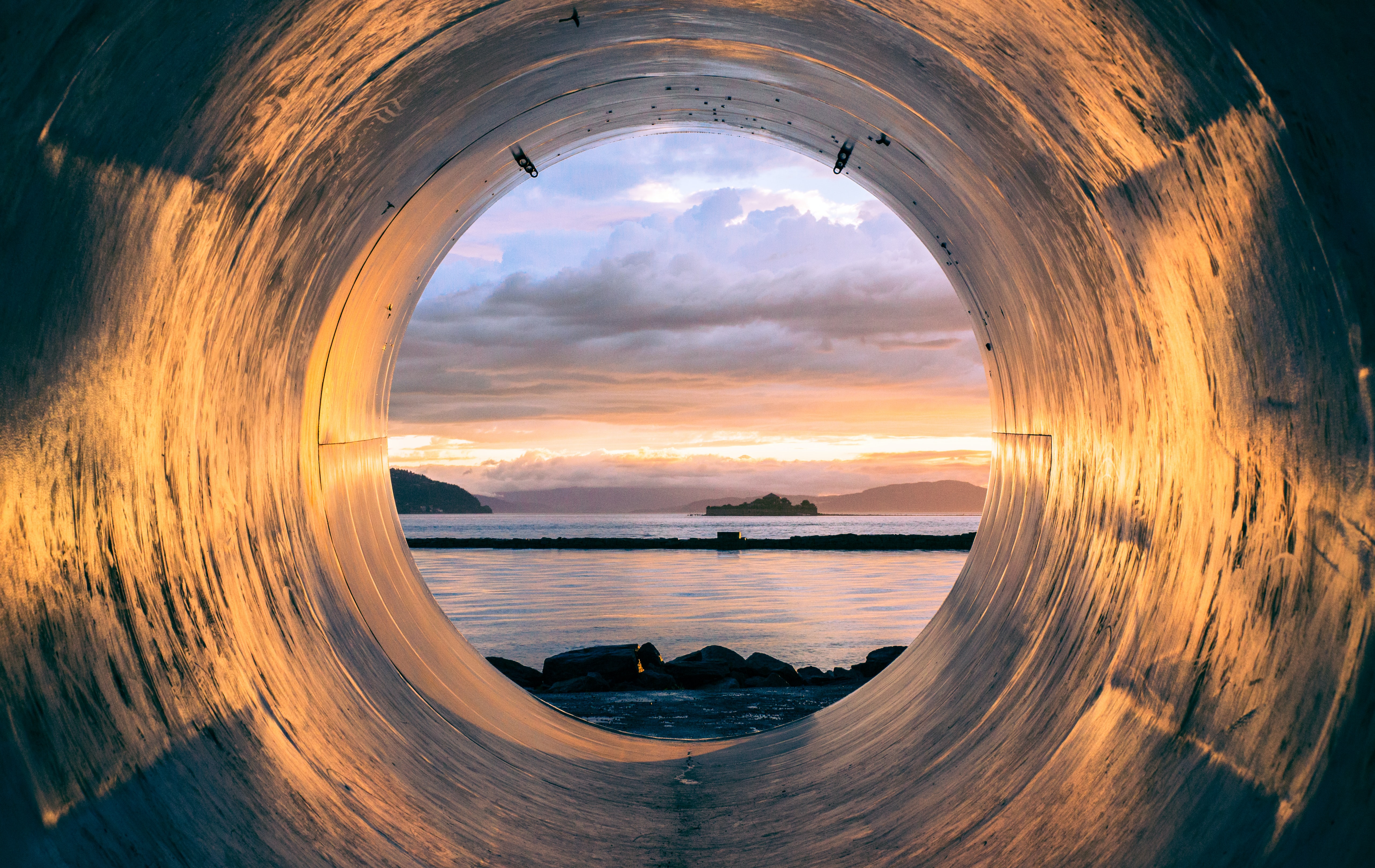 The view through a VPN tunnel into paradise, a secure network